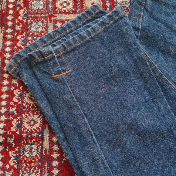 Todd Oldham Dark Blue All Cotton Denim Crop Jeans, Size 28 - Picture 7 of 9